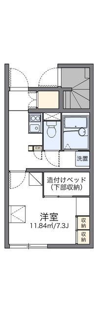 レオパレスシャンテ 間取り図