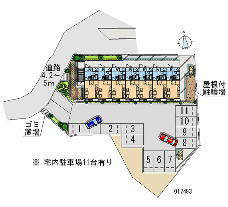 レオパレスフカサカ南 月極駐車場