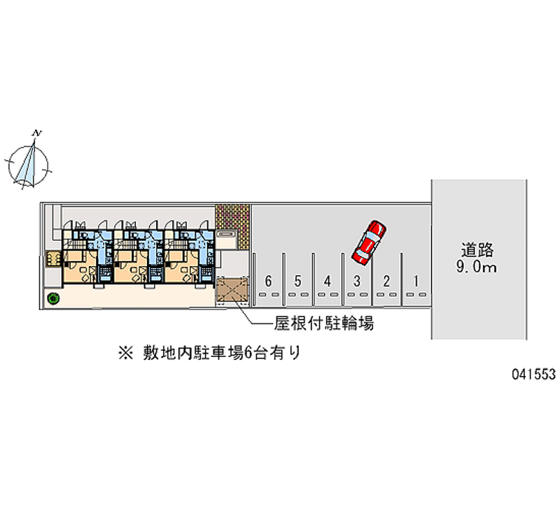 レオパレスアネックスⅡ 月極駐車場