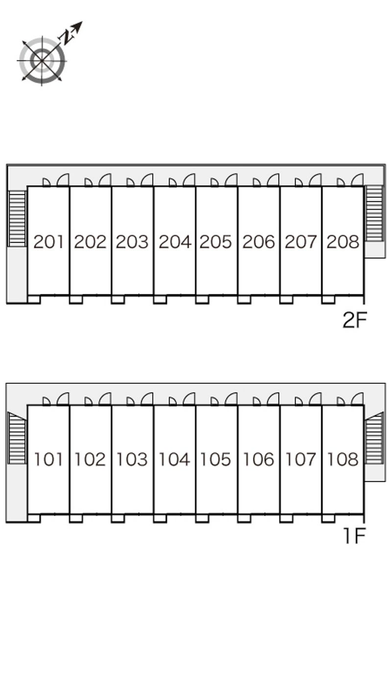 レオパレスエクセル 間取配置図