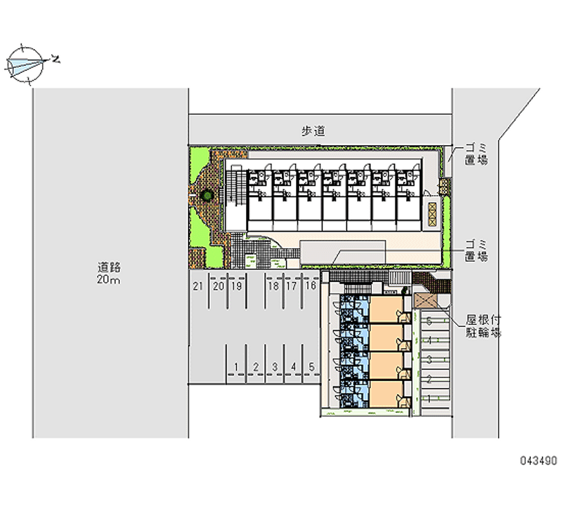 43490 Monthly parking lot