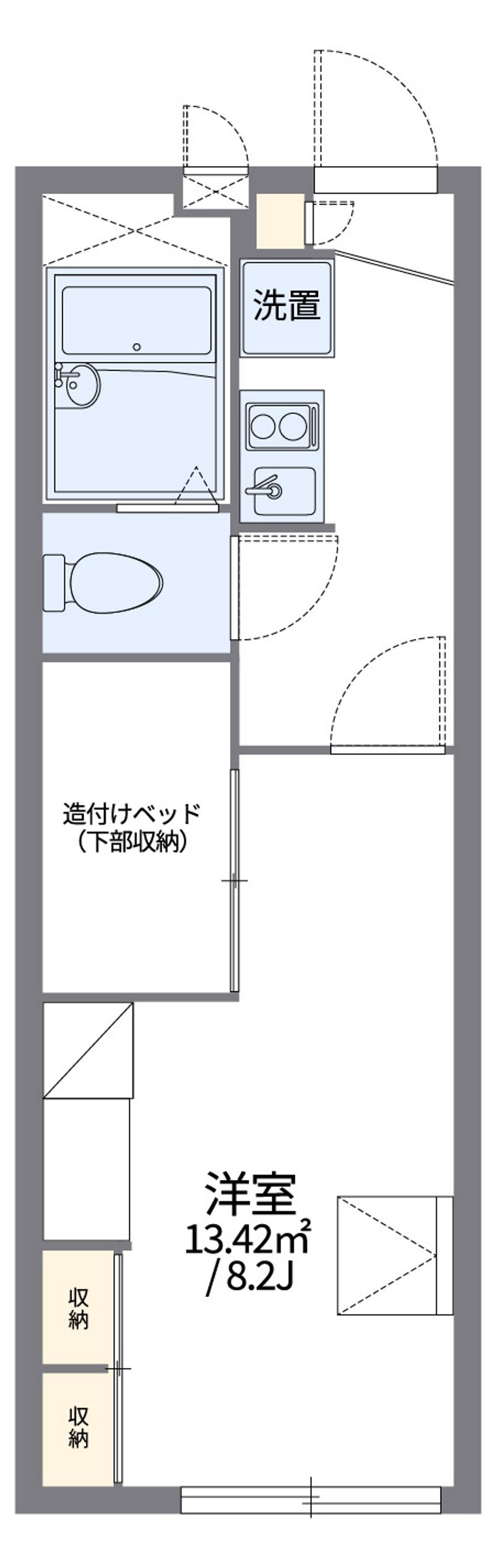 レオパレスエコハウス京華 間取図