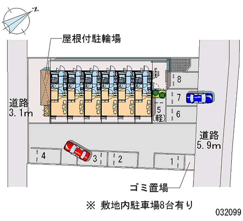 レオパレスメゾン　ド　ジョア 月極駐車場