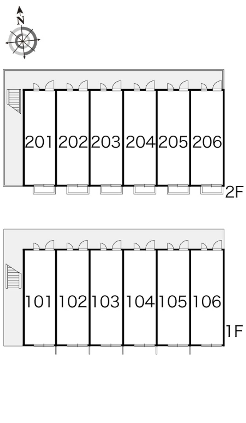 レオパレスノースバウンド 間取配置図