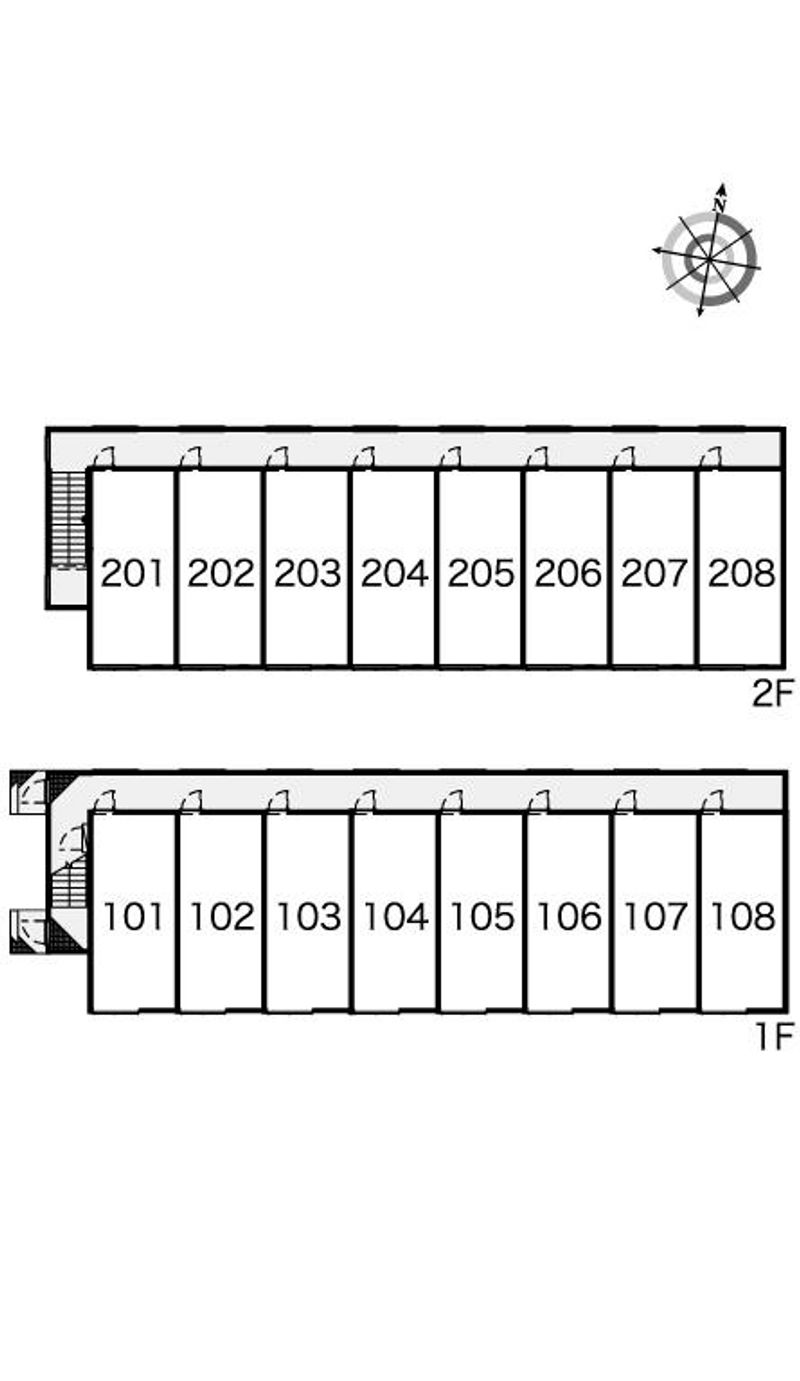 レオパレスコルヌ 間取り配置図