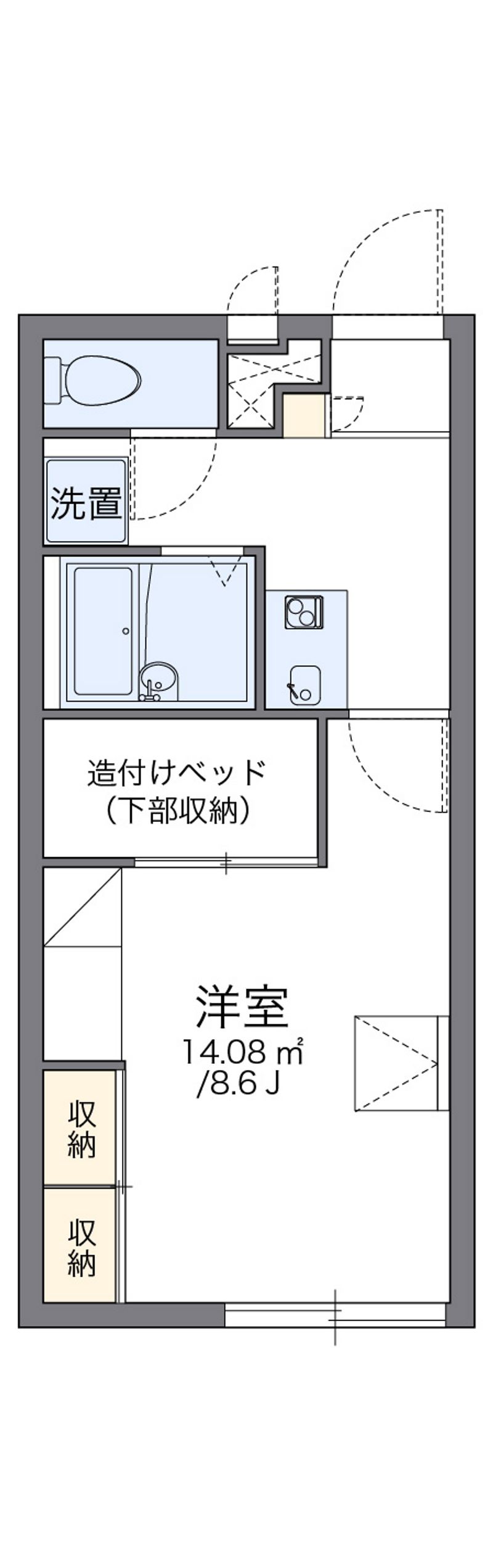 レオパレス白山荘 間取図