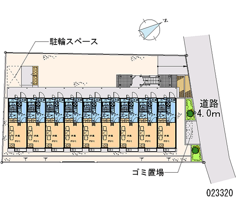 レオパレススプルース元木Ⅰ 区画図
