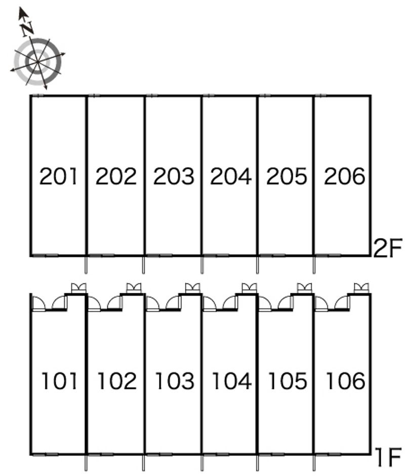 レオパレスはるか 間取配置図