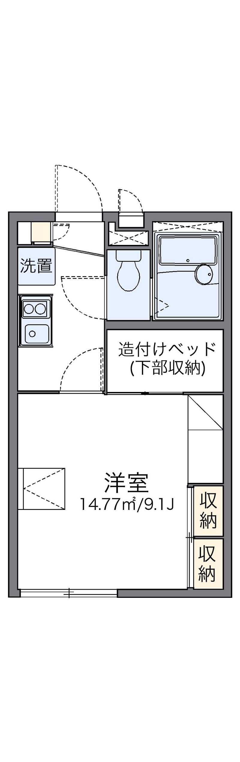 レオパレスカンタービレα 間取図