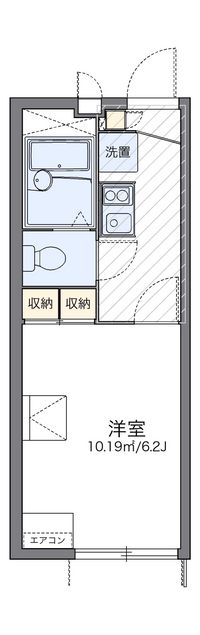 レオパレスコスモオーラ 間取り図