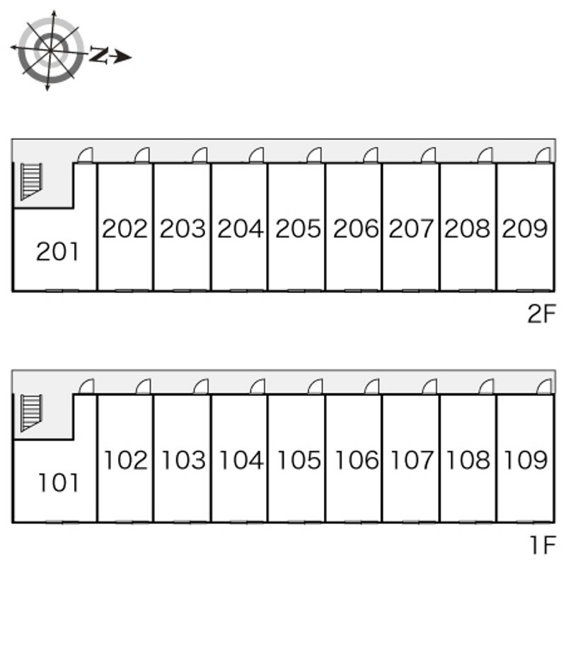 レオパレスグレイス 間取配置図