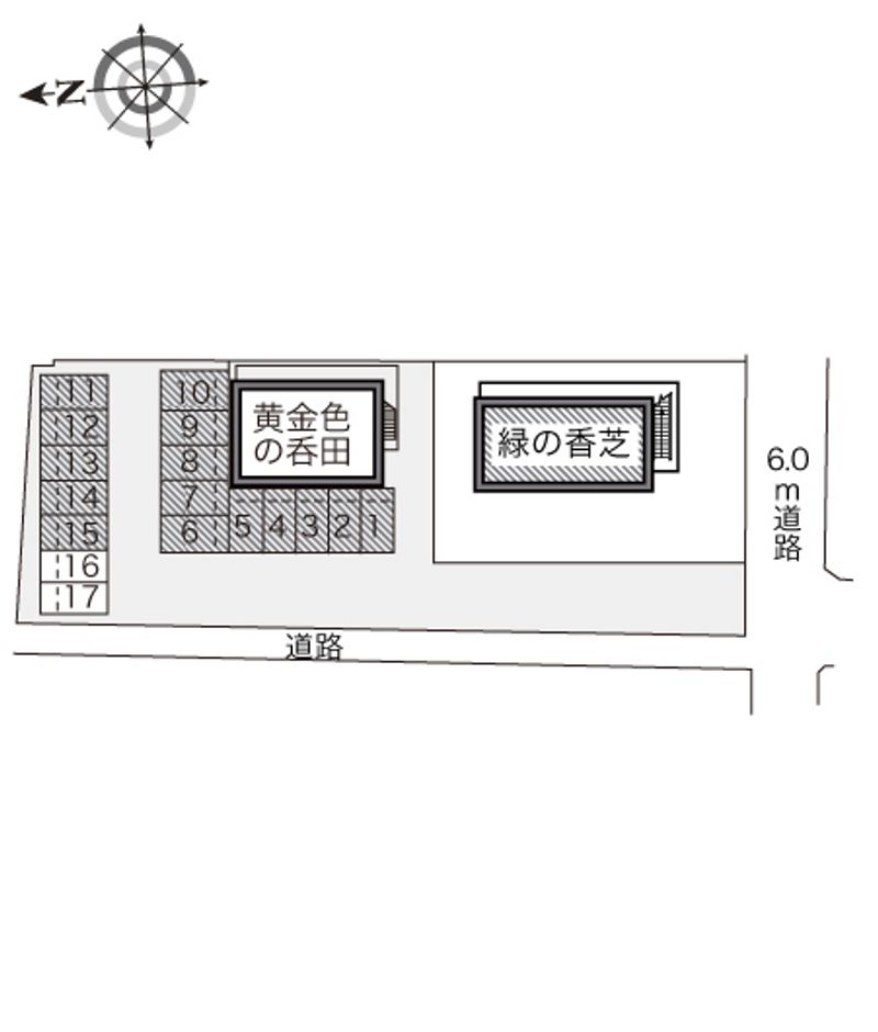 レオパレス緑の香芝 配置図