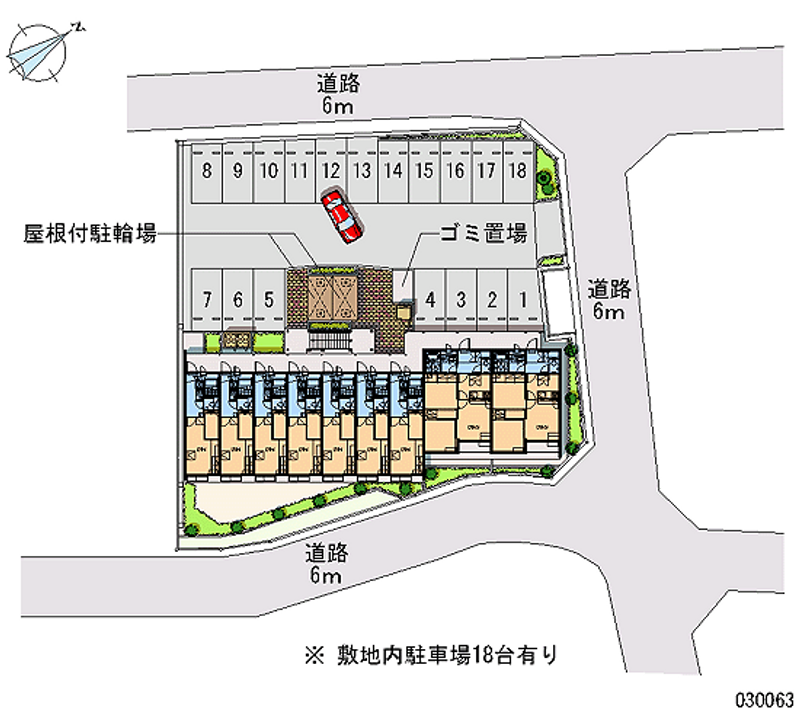 レオパレス堂ノ元 月極駐車場