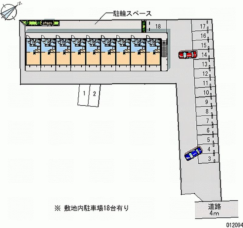 レオパレスフラワー 月極駐車場