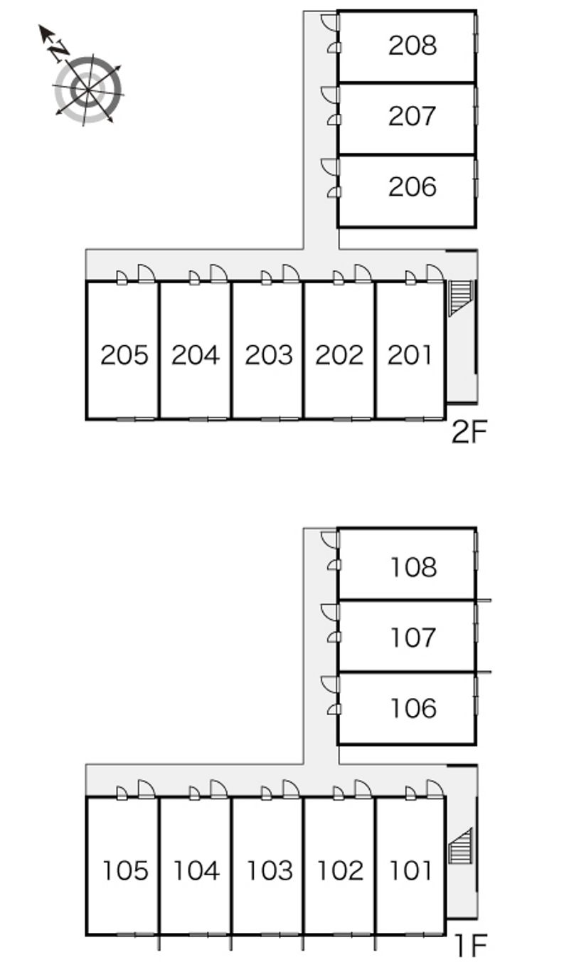 レオパレスルナシャインⅢ 間取り配置図