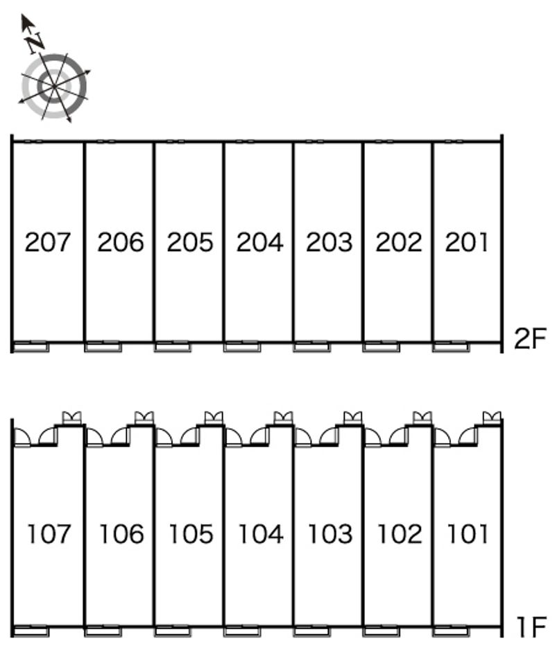 レオネクストプルメリアＢ 間取配置図