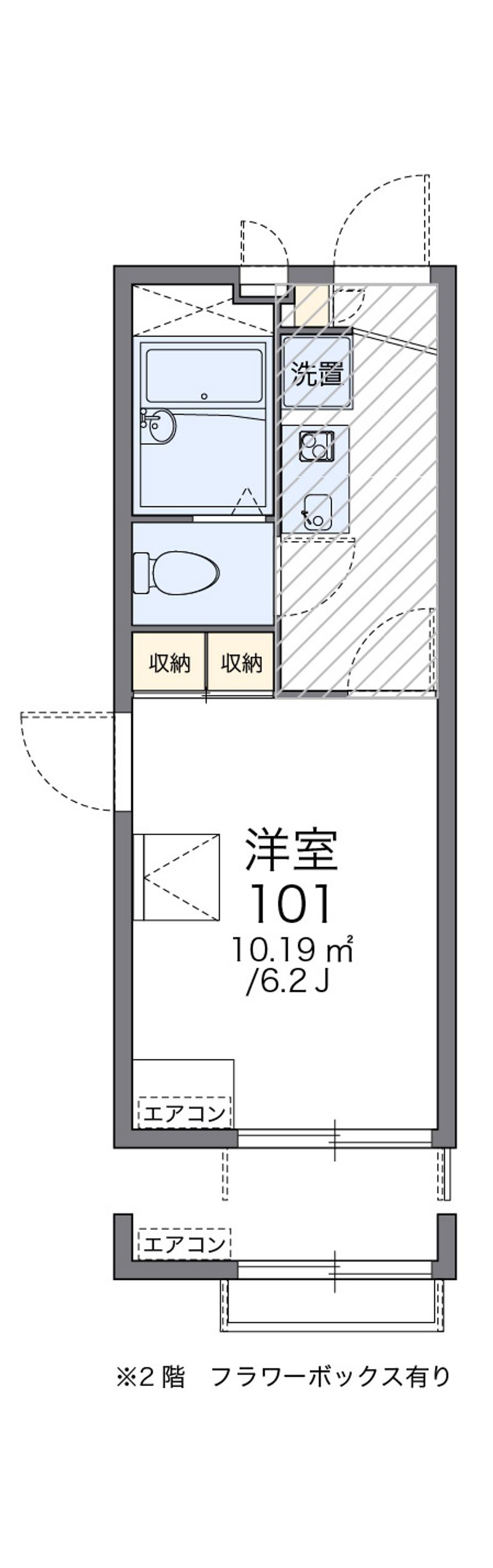 レオパレス加平壱番館 間取図