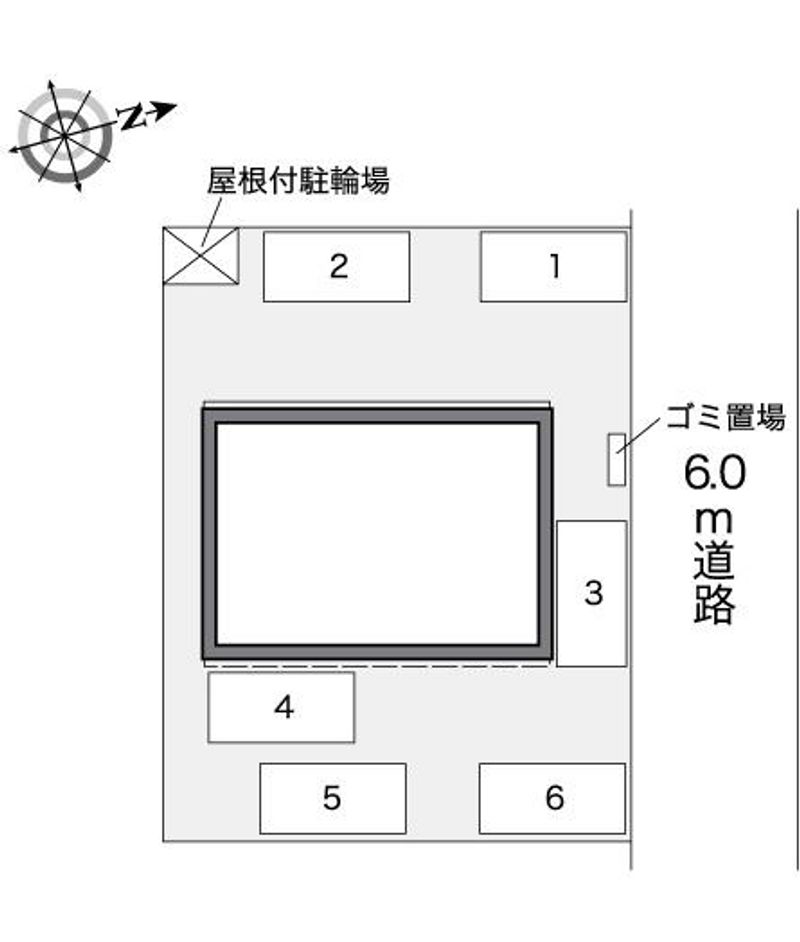 レオパレスフルーレ 駐車場