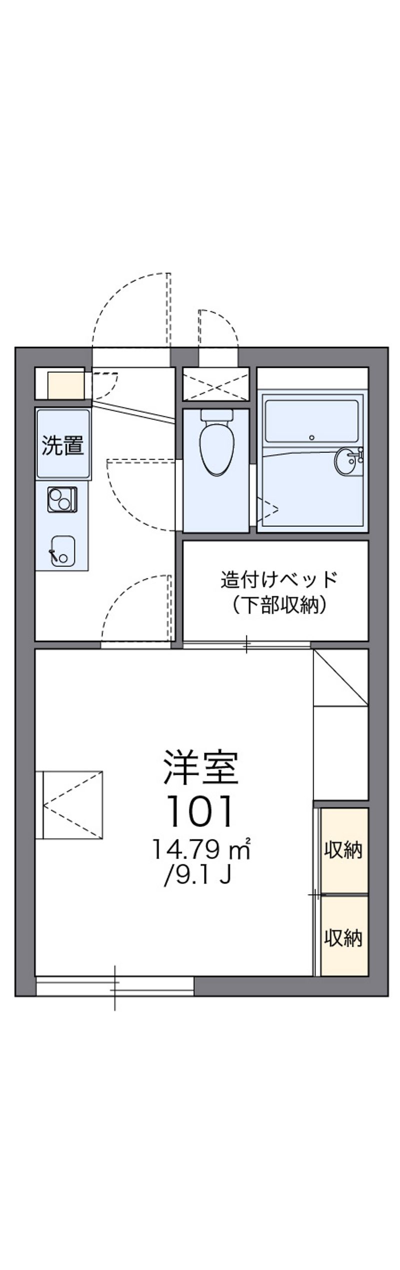レオパレスキャピタルハイツ 間取図