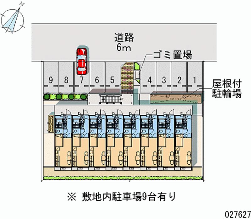 レオパレスアールユー 月極駐車場