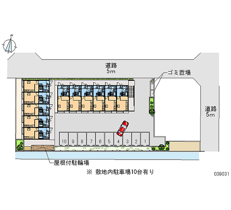 レオパレス今泉 月極駐車場