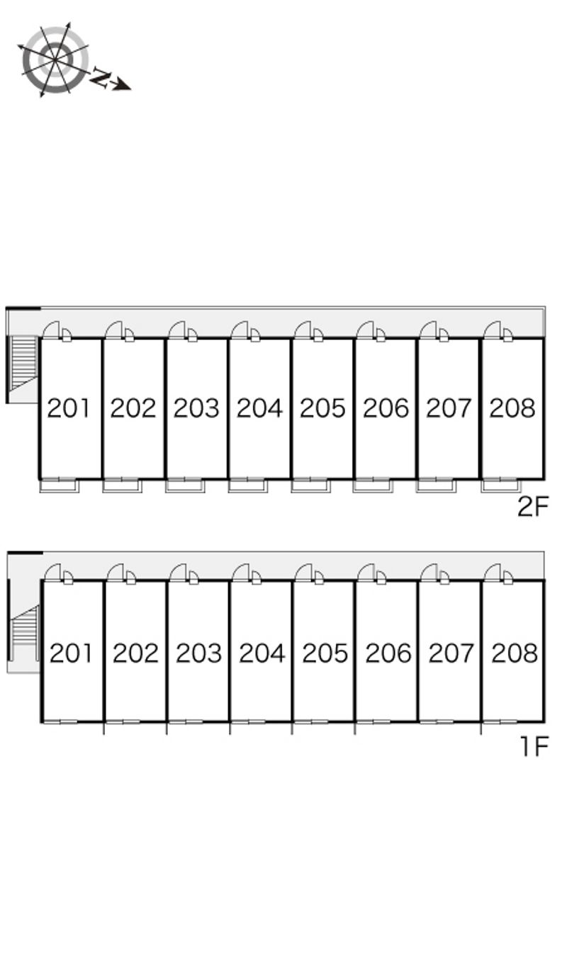 レオパレスＳｗｉｎｇ　Ｂ 間取配置図
