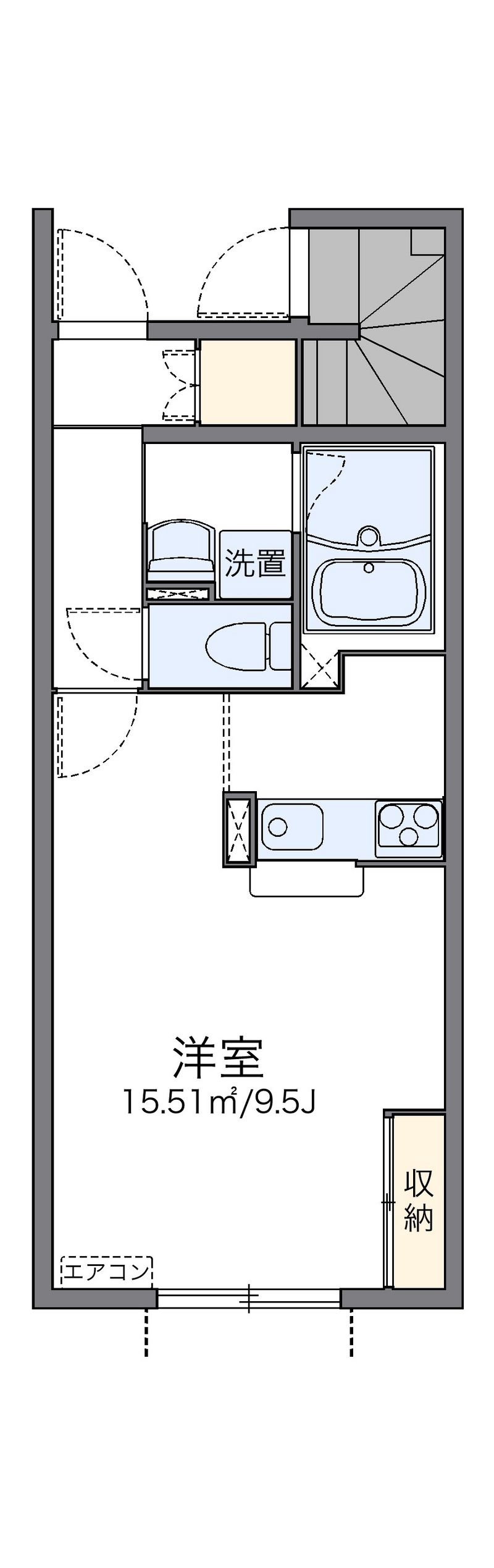 レオネクストリバーサイド野中Ⅱ 間取図