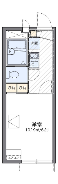 レオパレスコートリバーⅢ 間取り図