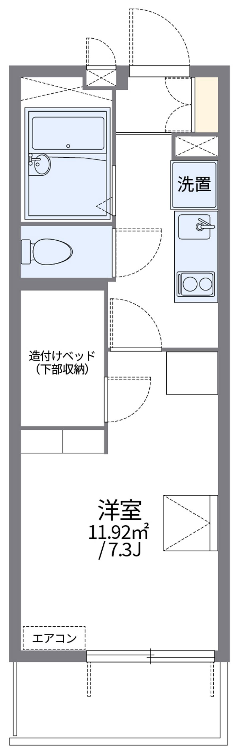 レオパレス西郊 間取図