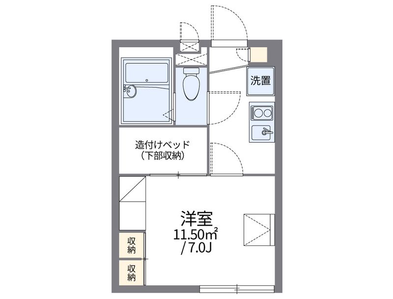レオパレスＭｏｎｓｔｅｒａ 間取図