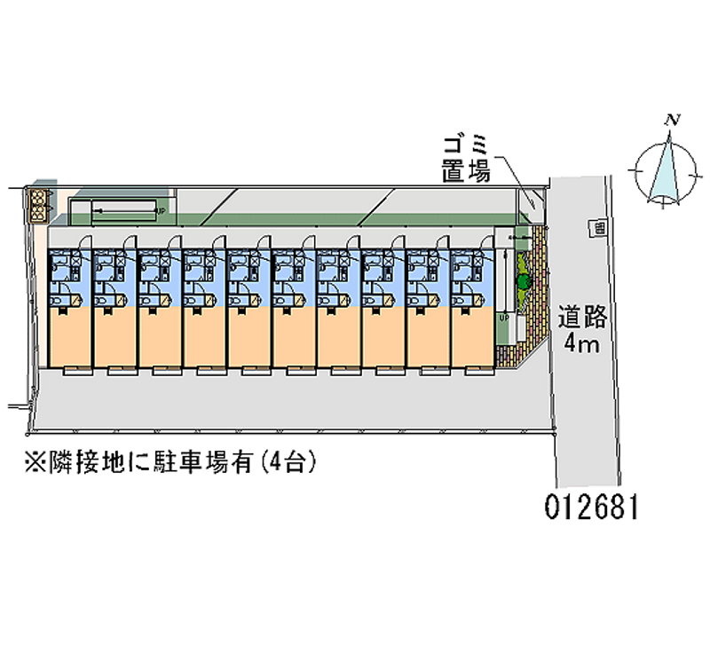 12681月租停車場