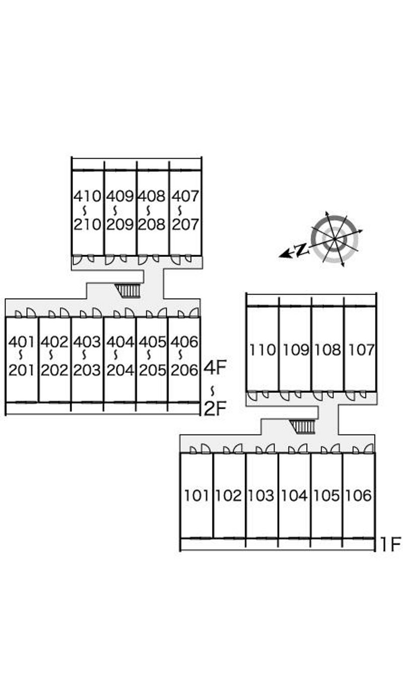 レオパレスグリーン　サカエ 間取配置図