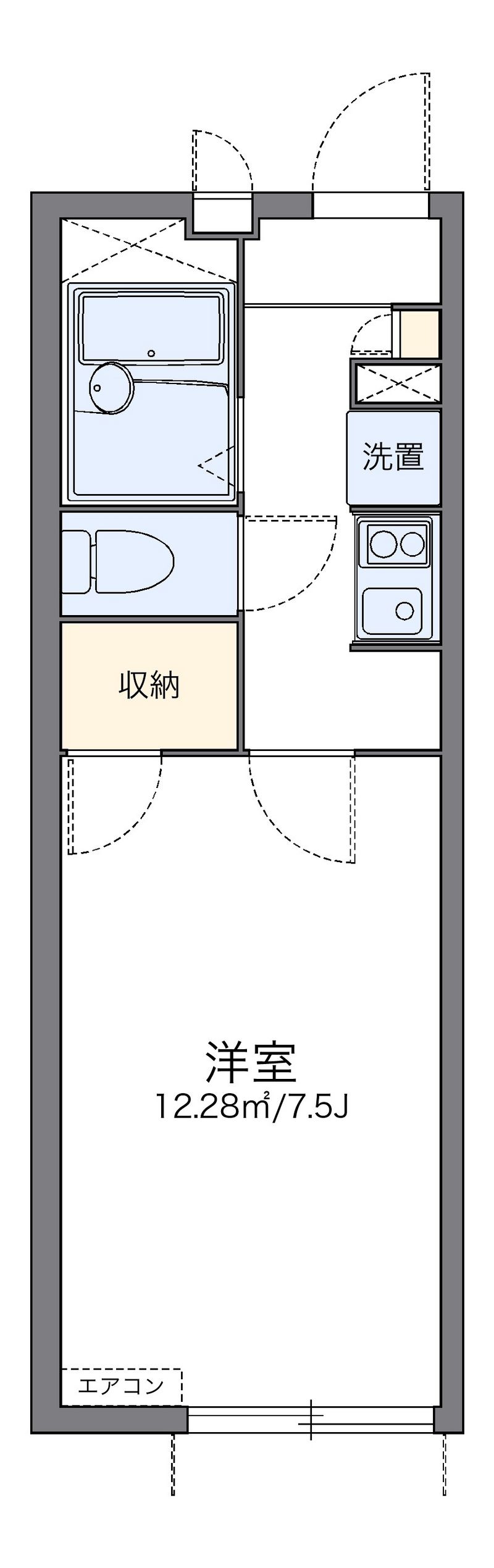 レオパレス大陽舞鶴 間取図