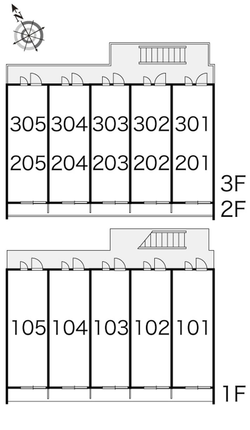 レオパレスＣＨＩＥ森崎Ⅰ 間取配置図