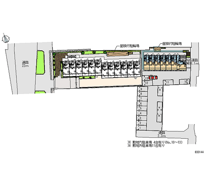 33144 Monthly parking lot