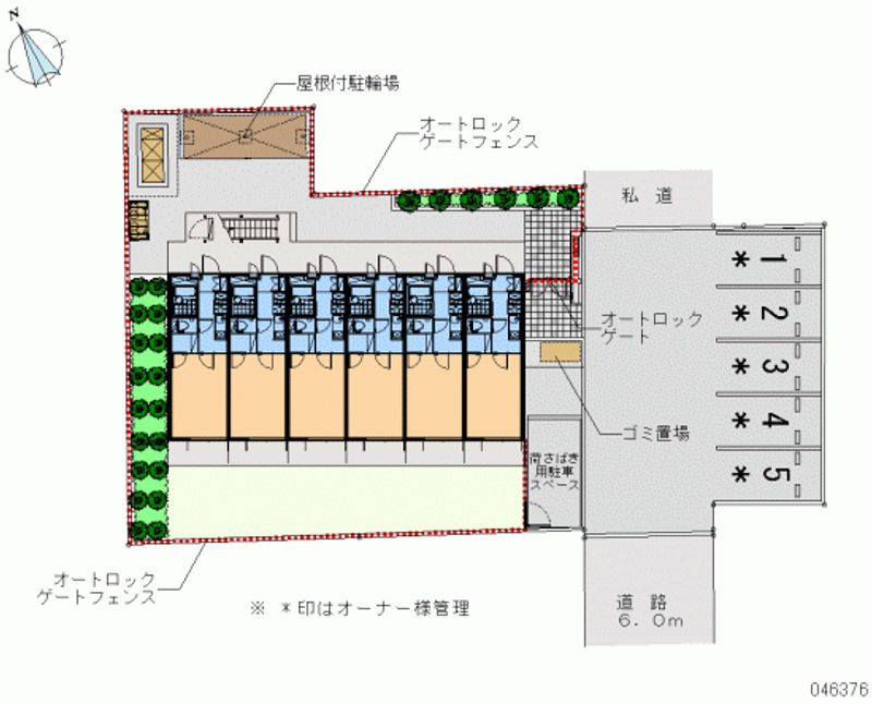 レオパレスブランシェ 区画図