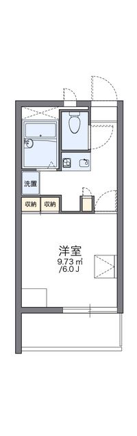 レオパレス大坪 間取り図