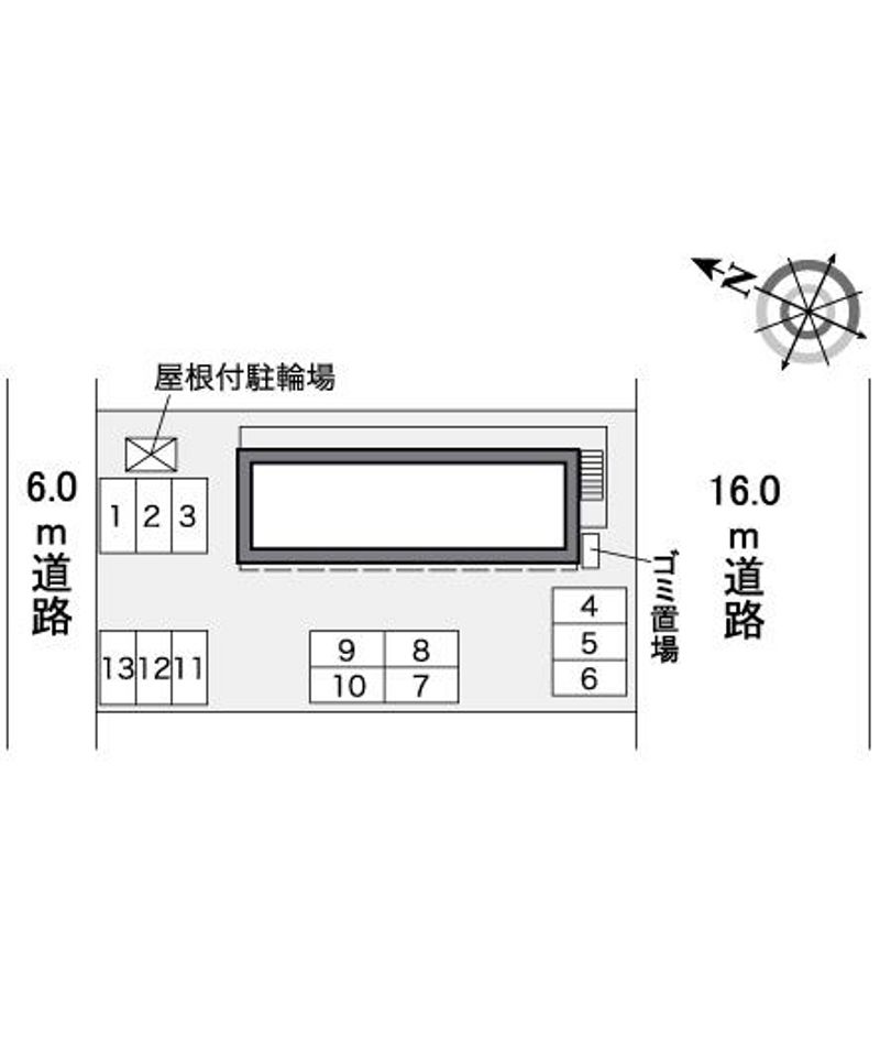 レオパレスプレミール上野Ⅱ 配置図