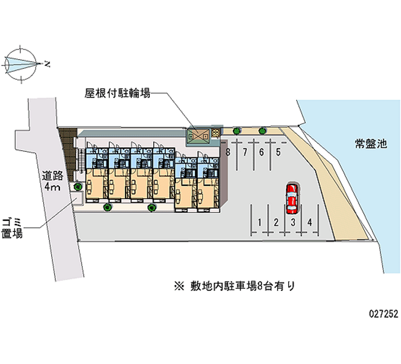 レオパレスレイク 月極駐車場