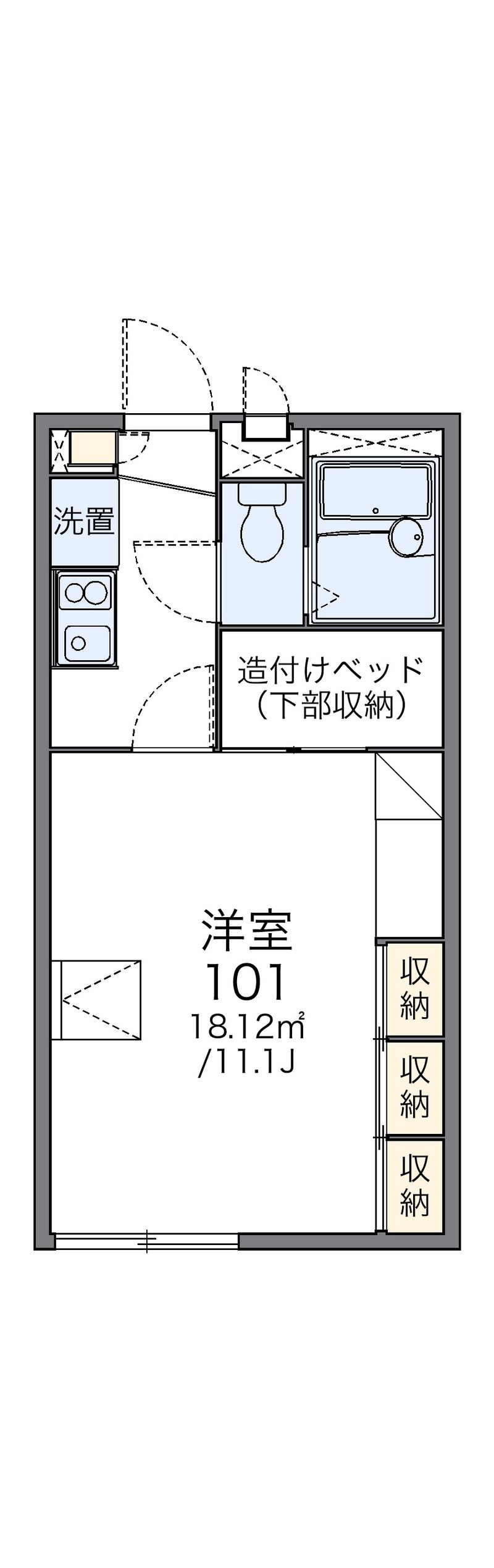 レオパレスクレール 間取図