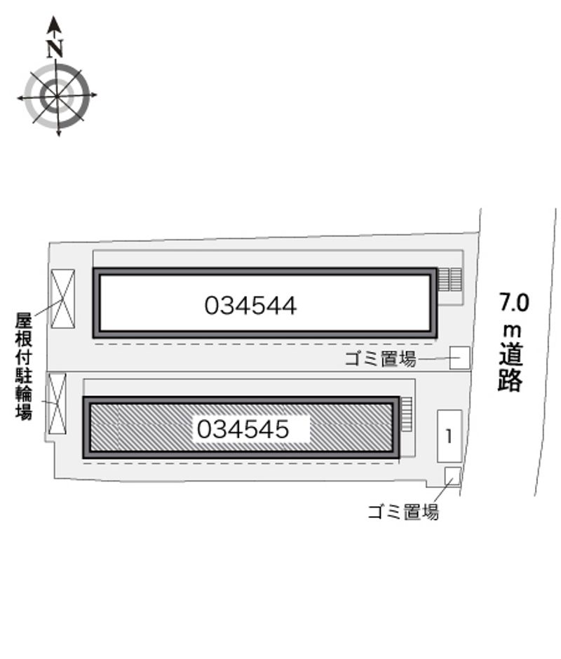 レオパレスサウスブライト 配置図
