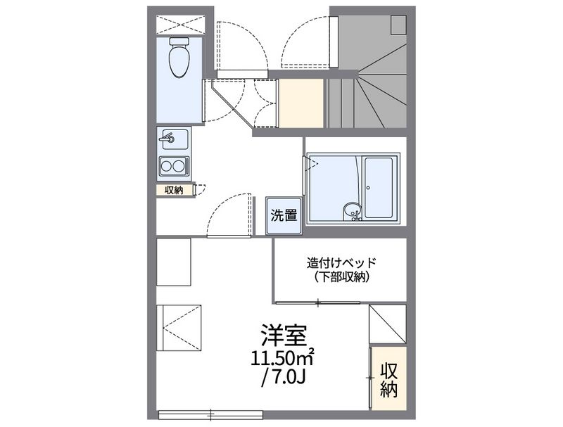 レオパレスシャルマン 間取図