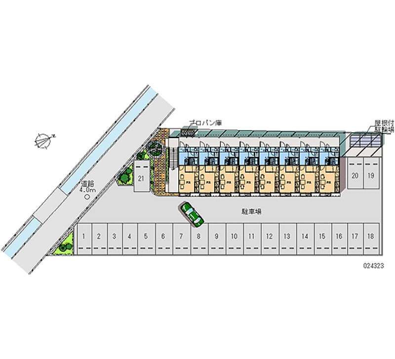 24323 Monthly parking lot