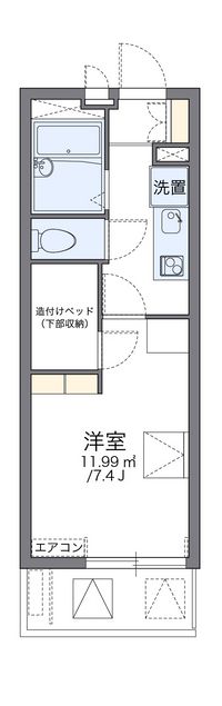 レオパレスドリームハウス枚方 間取り図