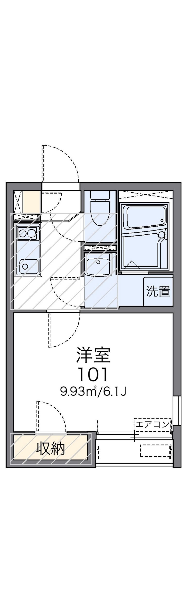 レオネクスト乙艫海岸Ａ 間取図