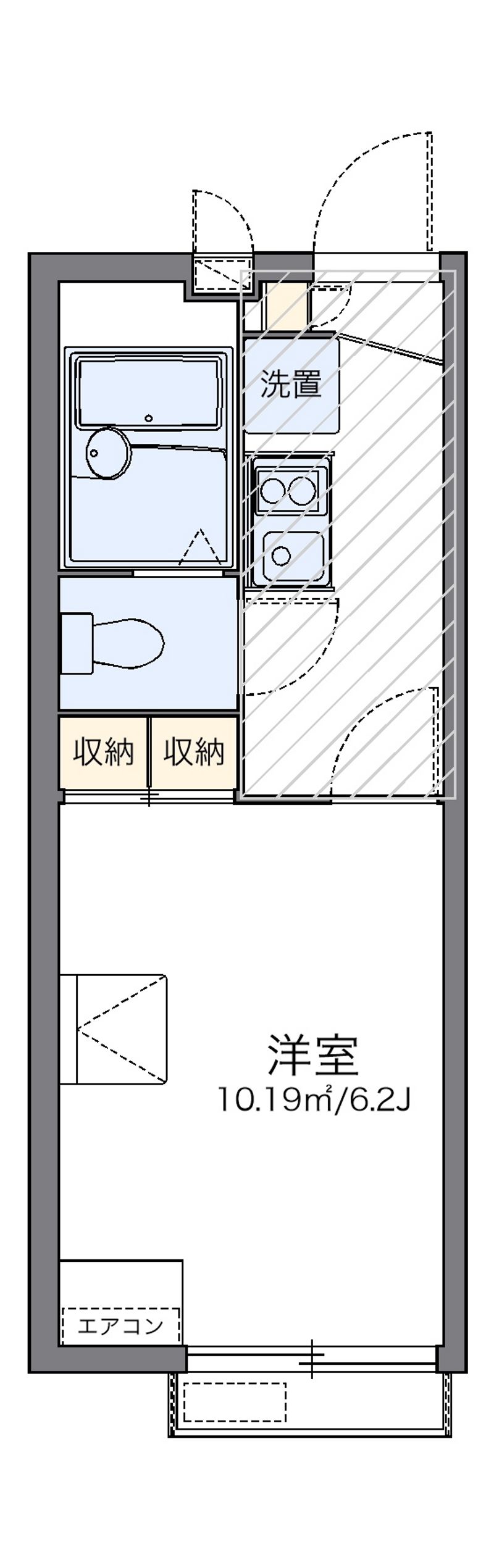 レオパレスシティーＥ 間取図