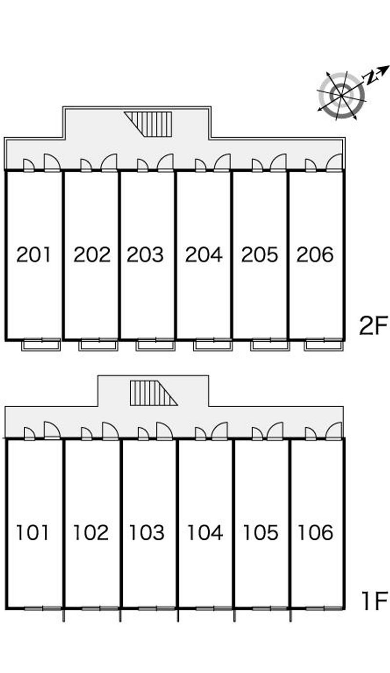 レオパレスエバーグリーン 間取り配置図