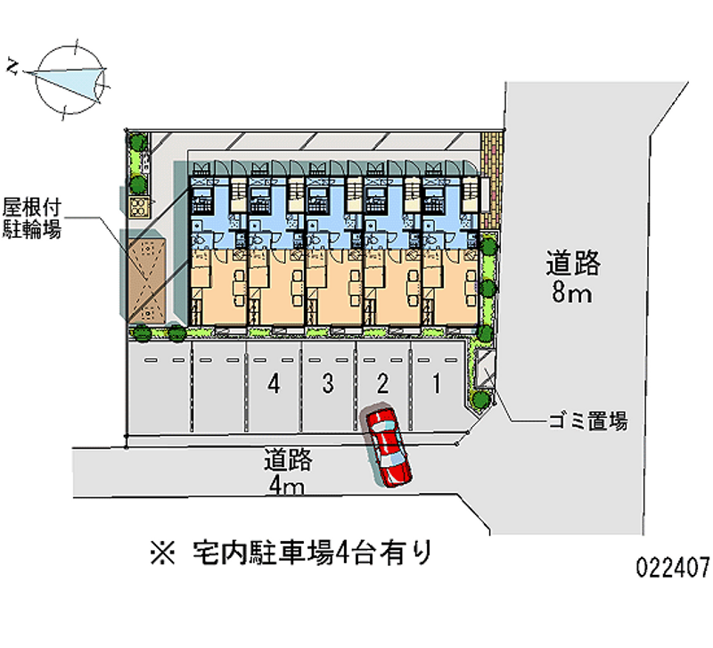 22407 Monthly parking lot