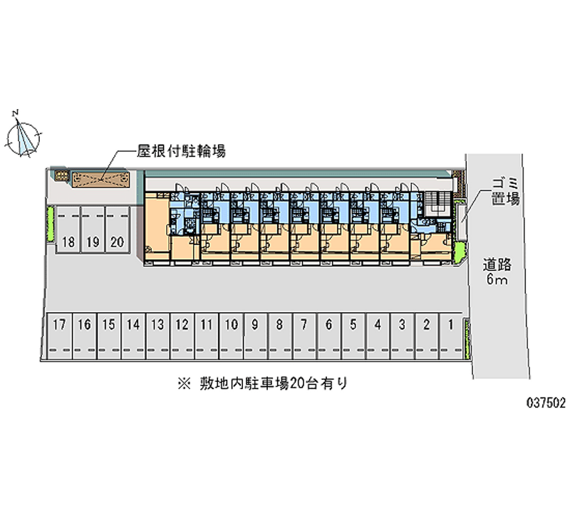 レオパレス稲荷前 月極駐車場