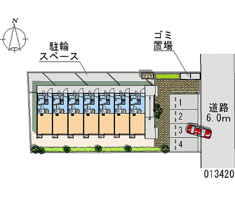 レオパレス松島 月極駐車場